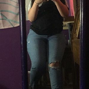 Mom jeans , topshop moto mom